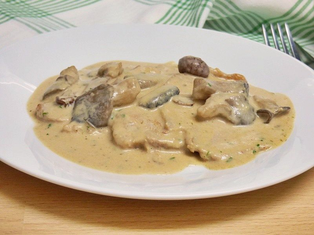 Solomillo con salsa de setas