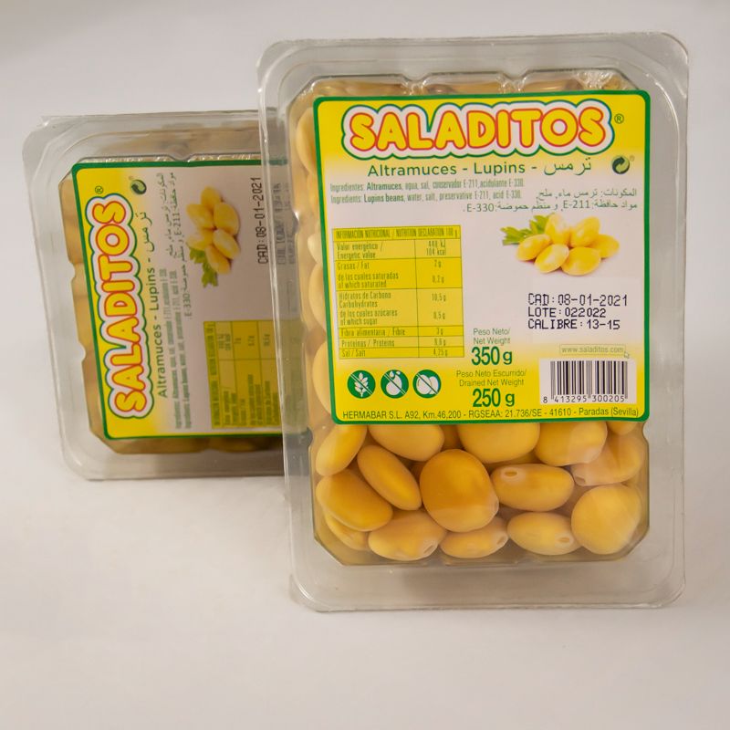 Altramuces en remojo tarrina (250 g)